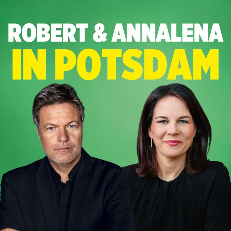 Wahlkampftour 2025: Robert Habeck und Annalena Baerbock kommen nach Potsdam