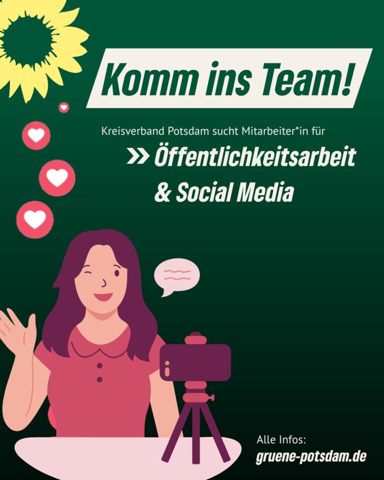 Mitarbeiter*in für Öffentlichkeitsarbeit und Social Media (m/w/d)